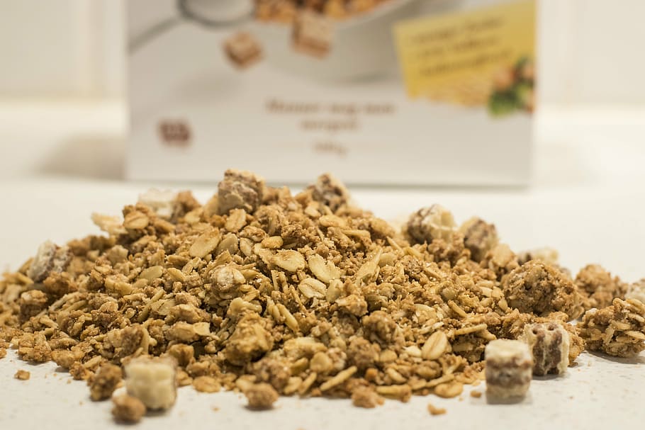 muesli, peanuts, wholewheat sliced, food, food and drink, indoors HD wallpaper