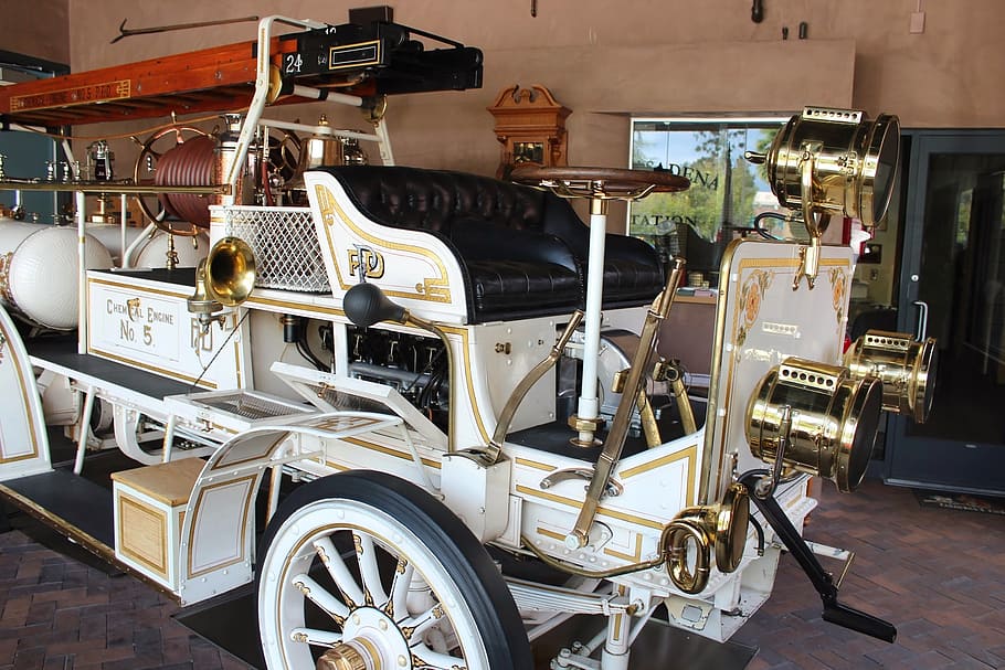 fire, engine, antique, transportation, mode of transportation HD wallpaper