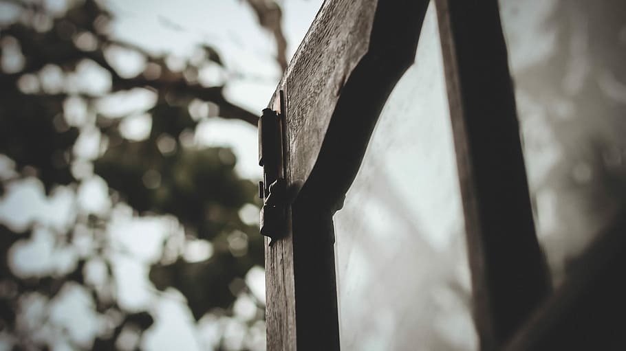 shallow focus photography of brown wooden frame, outdoor, snow HD wallpaper