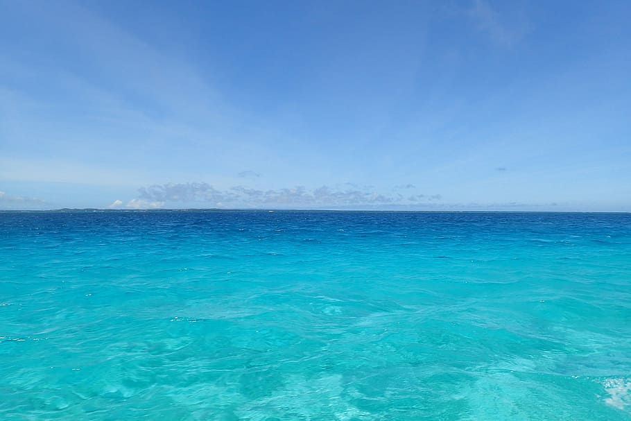 blue      body of water, sea, nature, summer, sky, vacations HD wallpaper