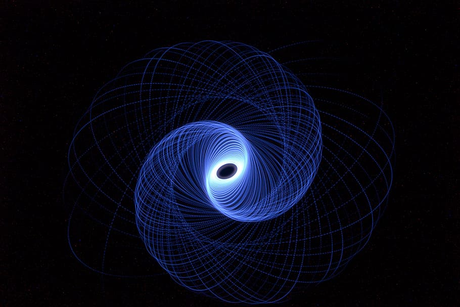 blue spiral wallpaper, light, vortex, motion, symmetry, glow HD wallpaper