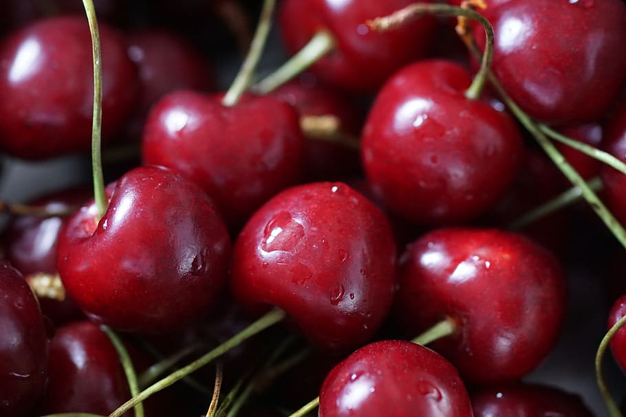 cherry, berry, red, food, food and drink, healthy eating, fruit HD wallpaper