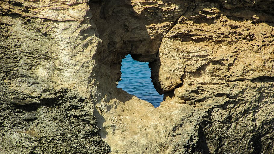 cyprus, protaras, rock formations, coast, rocky coast, sea HD wallpaper