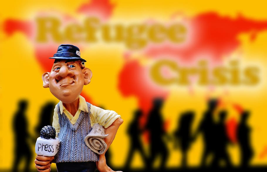 press, reporting, theme, refugee crisis, acute, information HD wallpaper