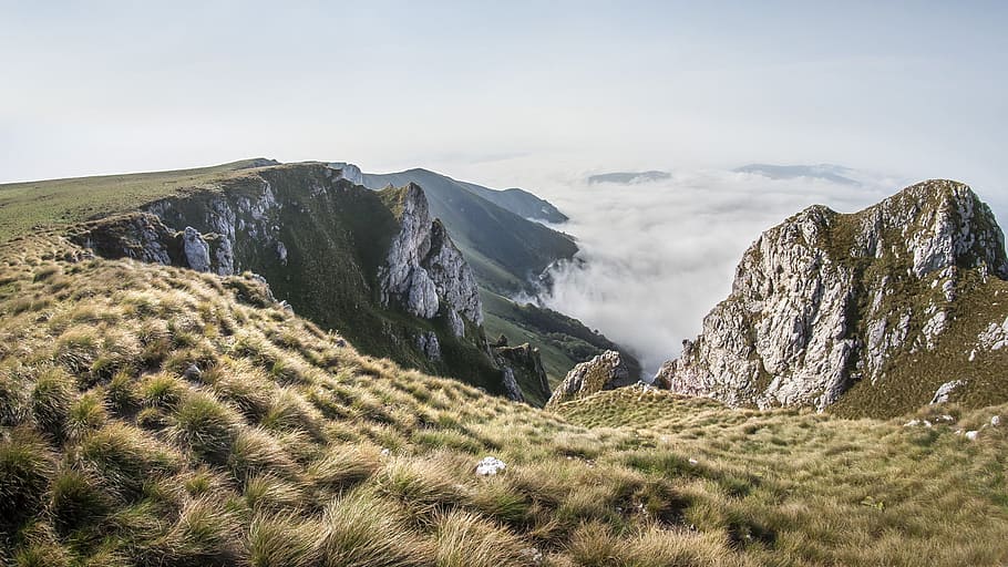 Scenic View of the Mountain, clouds, cloudy skies, daylight, environment HD wallpaper