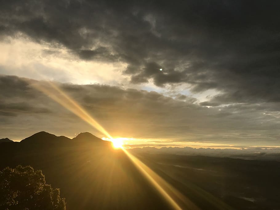 sunrise, munnar, nature, sunset, sky, cloud - Sky, landscape HD wallpaper