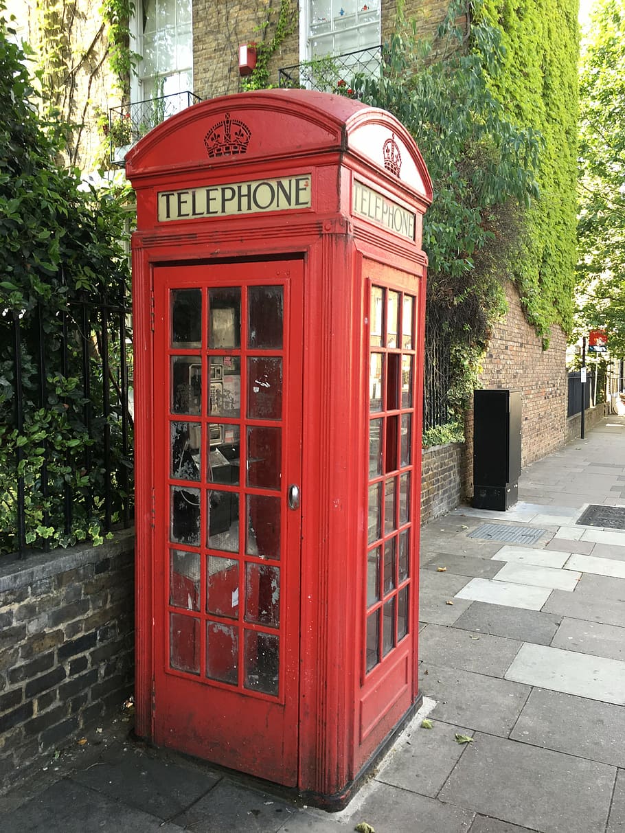 phone booth, uk, england, red, classic, places of interest, HD wallpaper