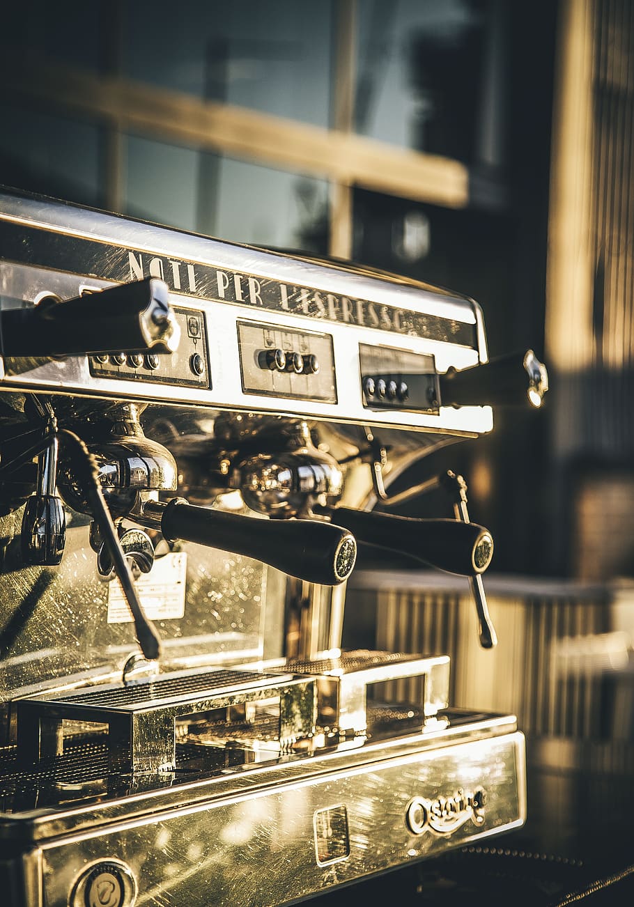 coffee, espresso, machine, kitchenware, communication, no people HD wallpaper