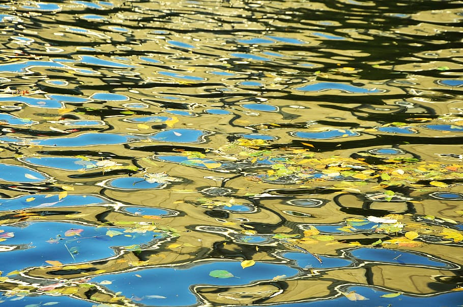 background, pattern, water, mirroring, sunlight, structure HD wallpaper