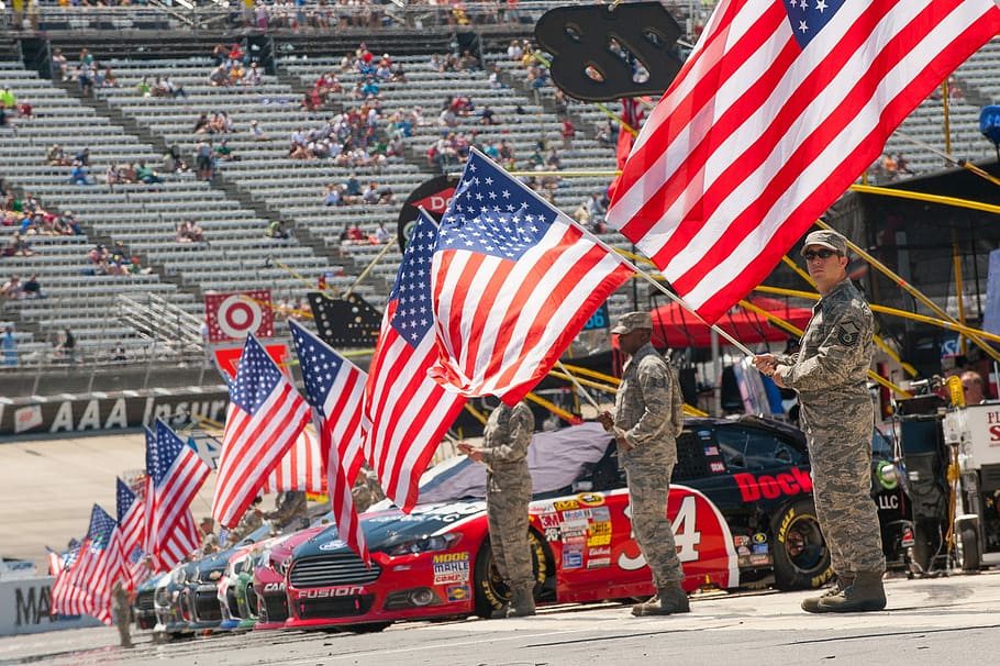 HD wallpaper: Patriotism display at Dover International Speedway, Delaware - Wallpaper Flare