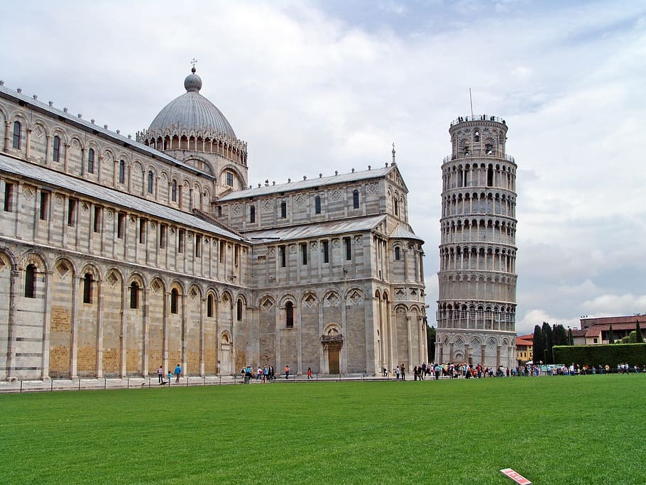 Leaning Tower, Italy, Pisa, Askew, building, architecture, landmark, HD wallpaper