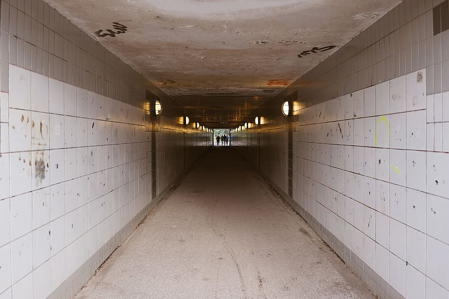 Inside the tunnel, other, indoors, corridor, no People, dirty HD wallpaper