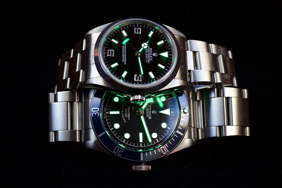 chrome, technology, watch, rolex, submariner, explorer, steel