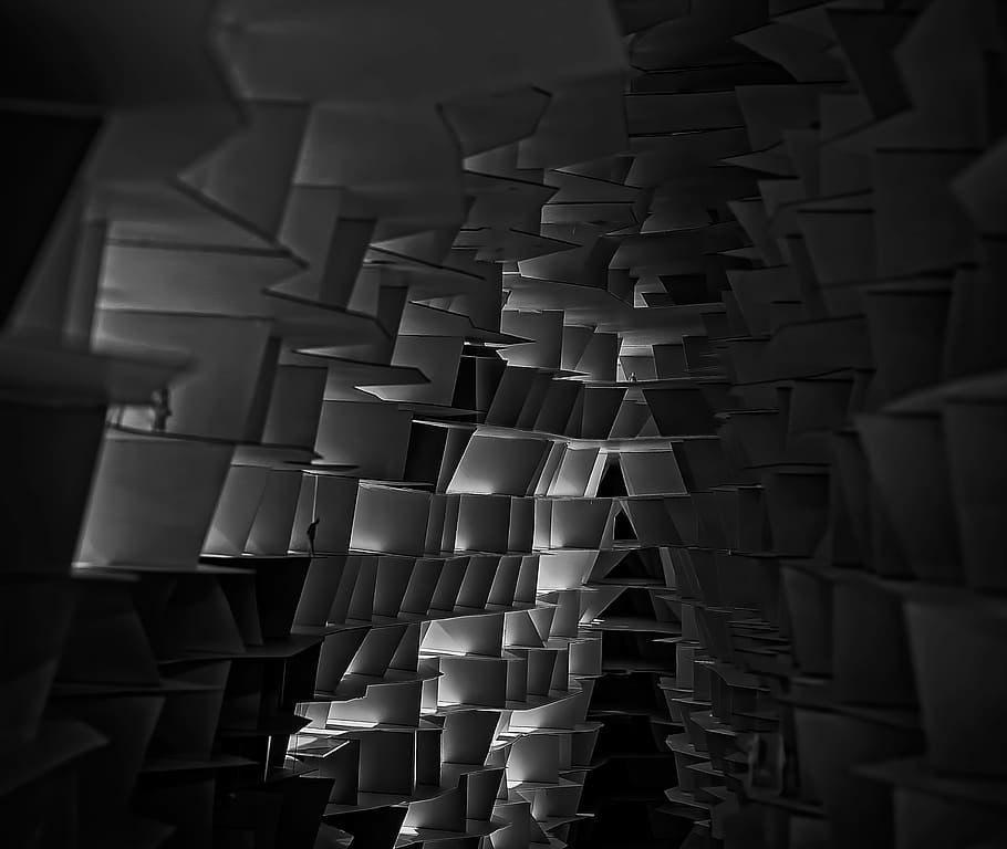 grayscale structural photography, untitled, structure, art, installation HD wallpaper