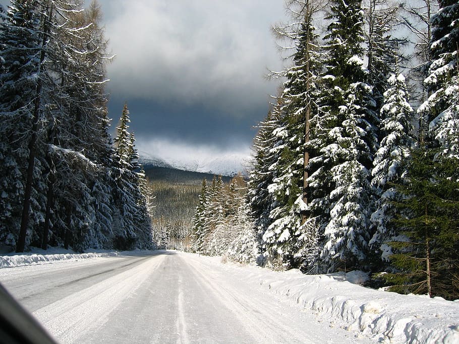 Road, Mountains, Winter, Efi, Landscape, the way, snow, pass HD wallpaper