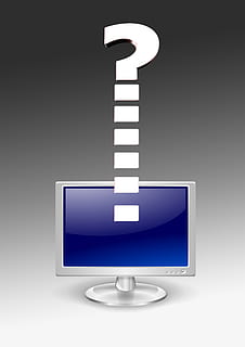computer monitor clip art, Question Mark, problem, problem solution HD wallpaper