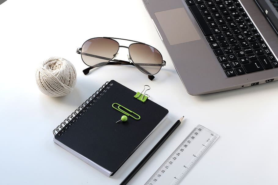 black book, yarn, sunglasses, eyewear, notebook, pencil, paper HD wallpaper