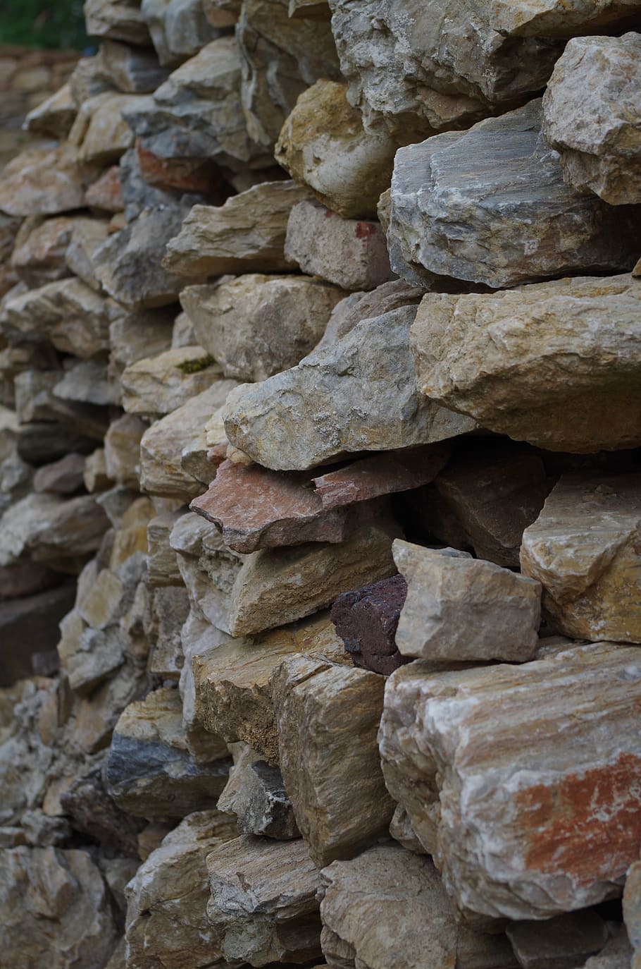 Rocks, Wall, Stones, stone Material, rock - Object, pattern HD wallpaper
