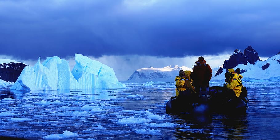 waters, iceberg, snow, cold temperature, winter, iceberg - ice formation HD wallpaper