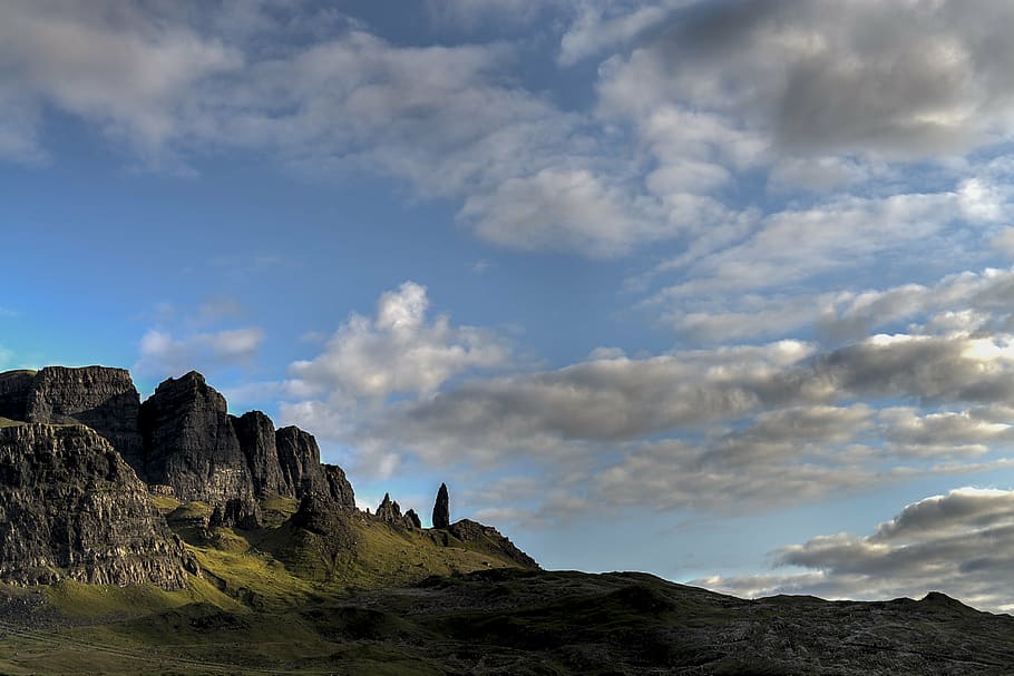 clouds, dawn, daylight, dusk, geology, landscape, mountain HD wallpaper