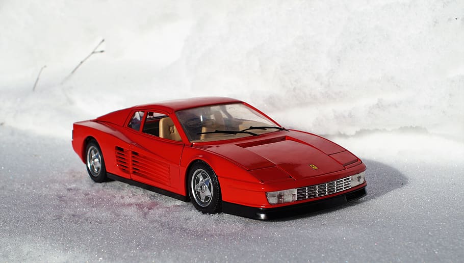 Model Car, Ferrari, Testarossa, Speed, italy, fast, sports car HD wallpaper