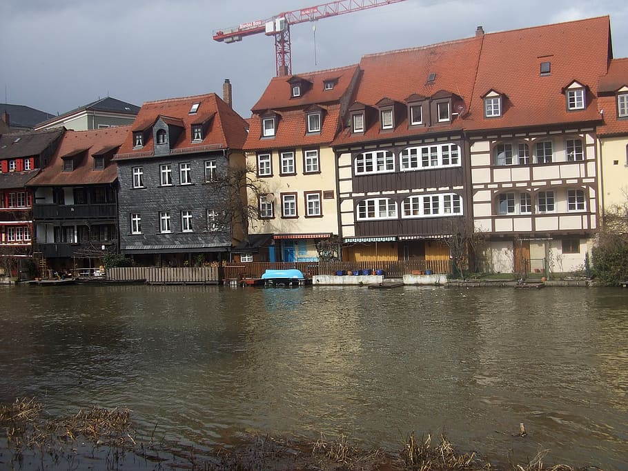 bamberg, homes, small venice, architecture, building exterior HD wallpaper