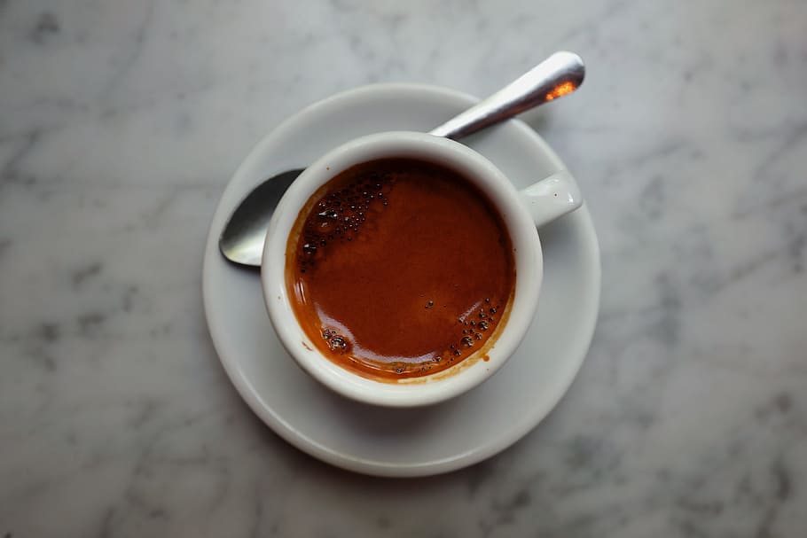 coffee, hot, drink, espresso, cup, saucer, mug, food and drink HD wallpaper