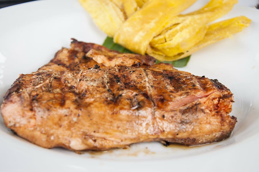 meat, bistek, roast, food, grilled, dinner, meal, plate, gourmet HD wallpaper