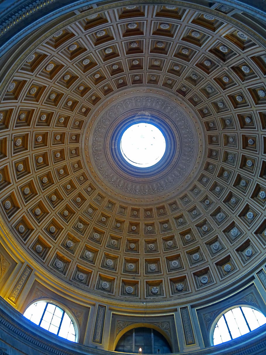 vatican, dome, italy, architecture, rome, built structure, low angle view HD wallpaper