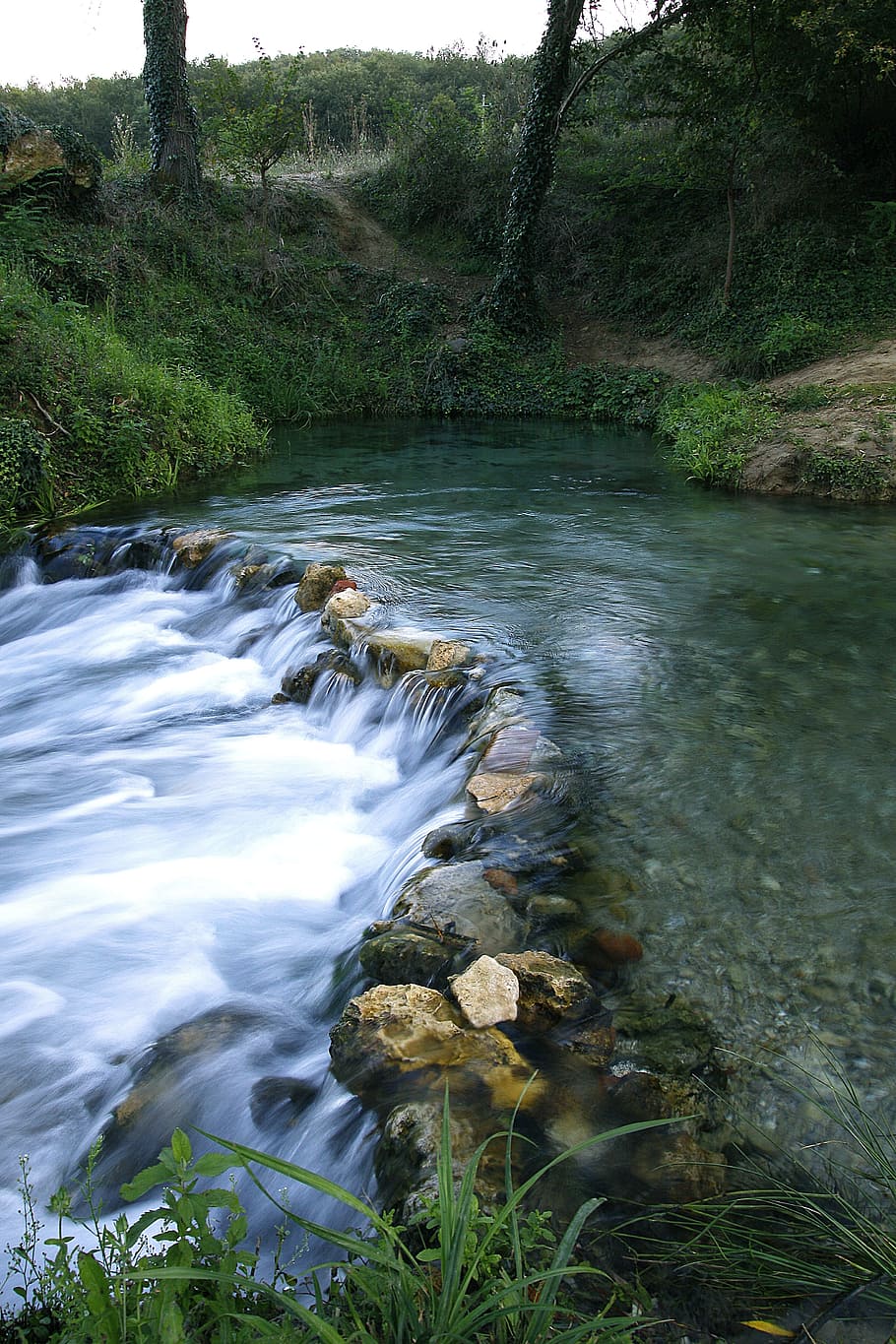 Water, Electric Current, Current, River, Spring, tuscany, green HD wallpaper