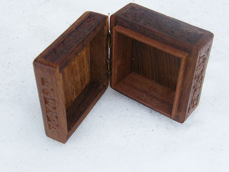 box, brown, carved, casket, open, jewelry box, wood - material HD wallpaper