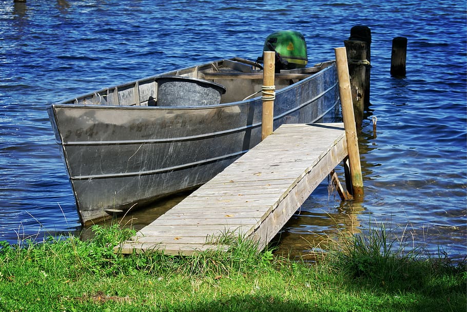 boot, individually, dock, boardwalk, jetty, rest, anchorage HD wallpaper