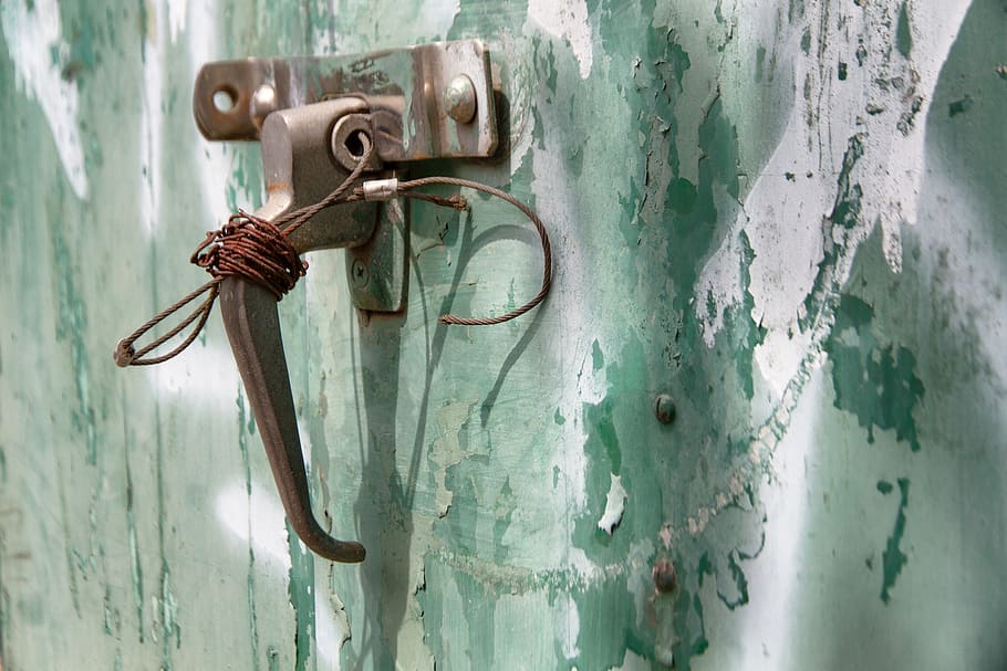 rust, off the ball, handle, wire, old, rusty, metal, no people HD wallpaper