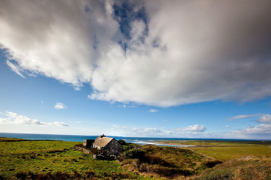 Cloud, Irish, Coastline, Nature, landscape, ireland, europe HD wallpaper