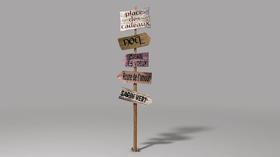 sign, panel, warning, message, direction, christmas, winter HD wallpaper