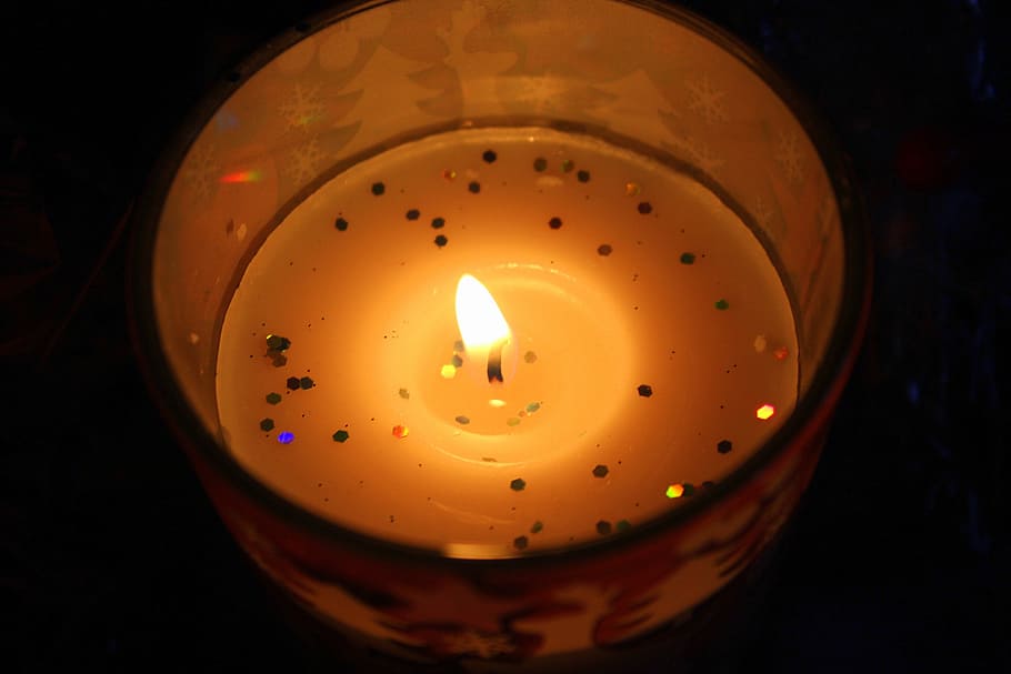 candle, the flame, light, evening, scented, decoration, mood HD wallpaper