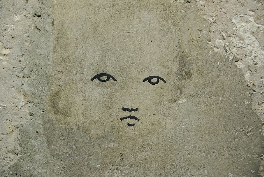 face, wall, facade, hauswand, head, street art, mural, graffiti HD wallpaper