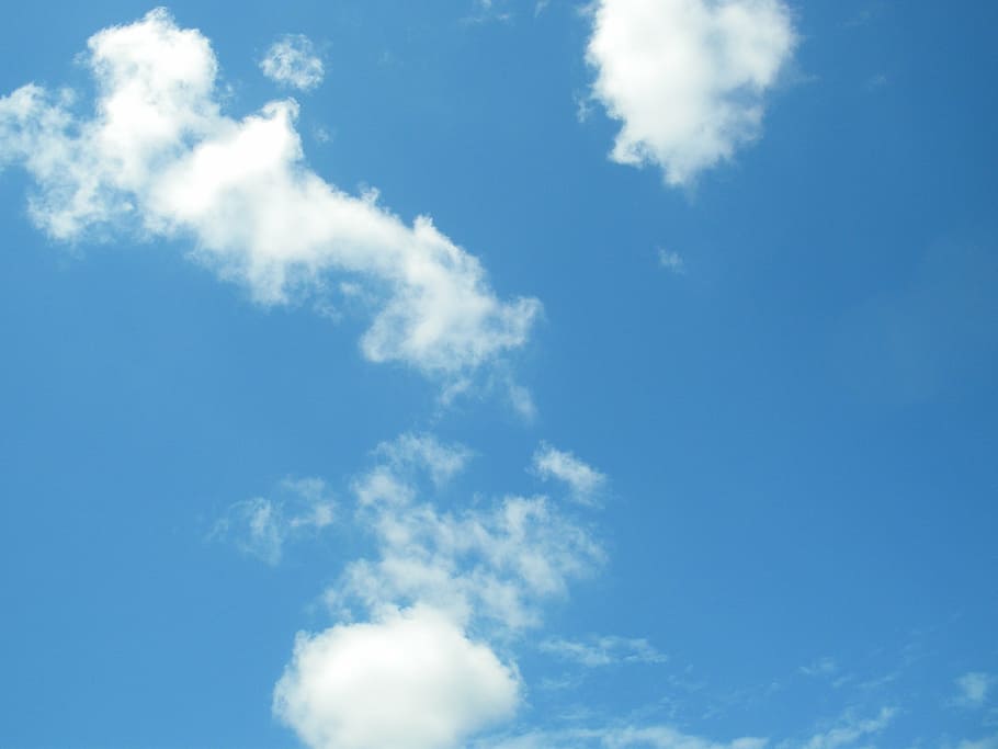 blue, sky, petit, cloud, cloudy sky, good looking, cloud - sky HD wallpaper