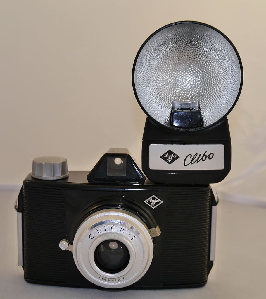 agfa click i lightning clibo, 50s, photo, vintage, camera, camera - photographic equipment