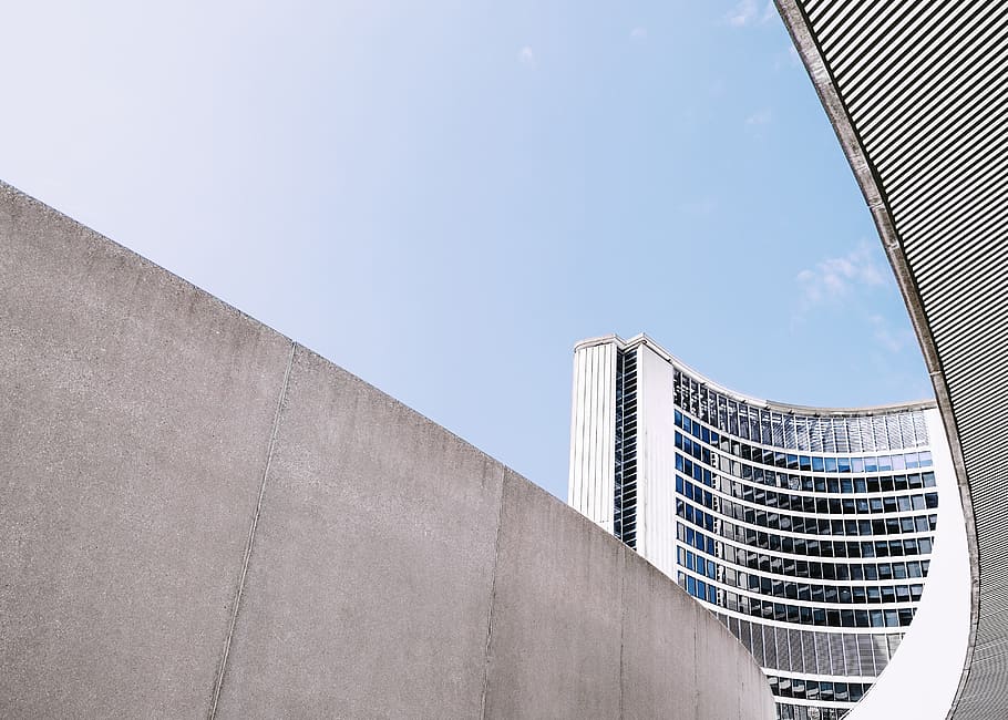 white concrete building, architecture, abstract, window, urban HD wallpaper