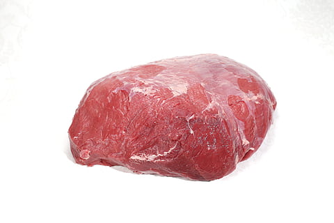 raw meat, beef, carving, ox, trimmed, food, beef top round HD wallpaper