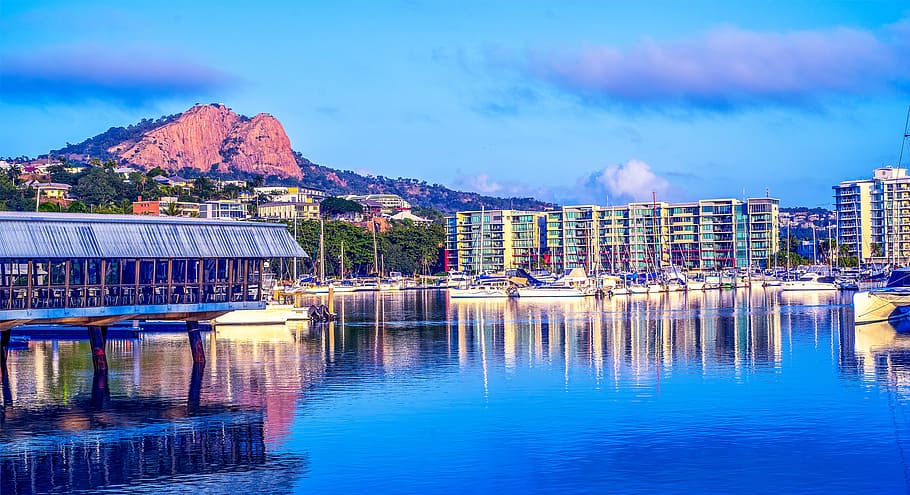townsville boating, townsville marina, castle hill photo, water, HD wallpaper