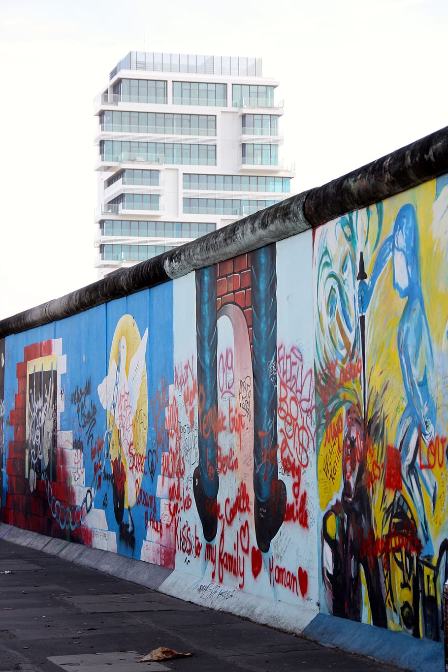 abstract wall painting, Berlin Wall, Graffiti, east side gallery, HD wallpaper