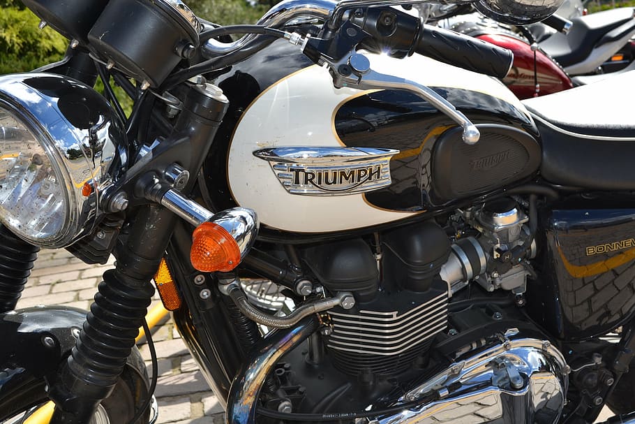 triumph, vintage, motorcycle, mode of transportation, land vehicle HD wallpaper