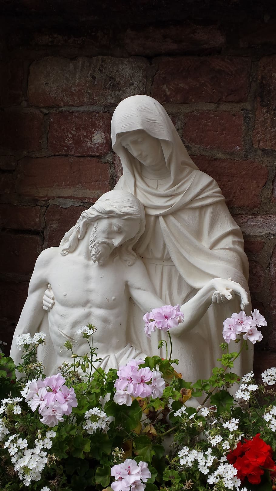 Jesus and Mary statue, maria, figure, christianity, church, faith