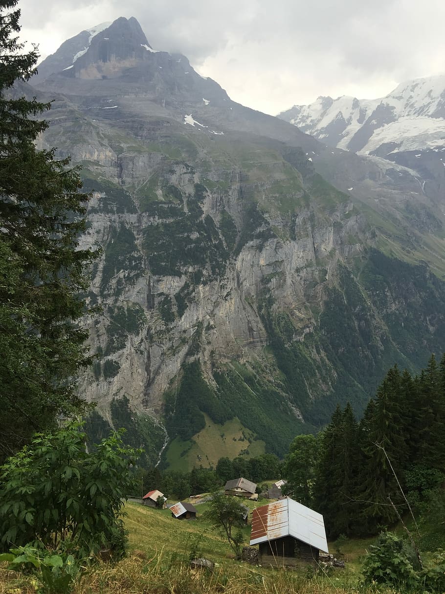 Lauterbrunnen, Switzerland, Hiking, mountain, mountain range, HD wallpaper