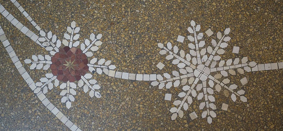 decoration, pattern, art, mosaic, geometric, tile, floor, stone HD wallpaper
