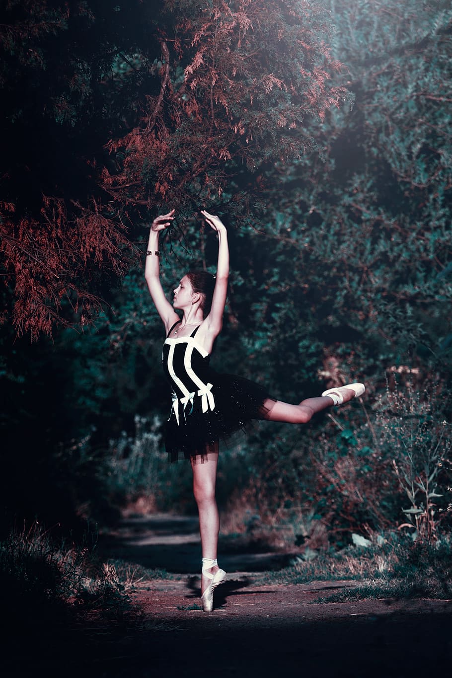 ballerina woman, ballet pose, girl, legs, dancing, beautiful, HD wallpaper