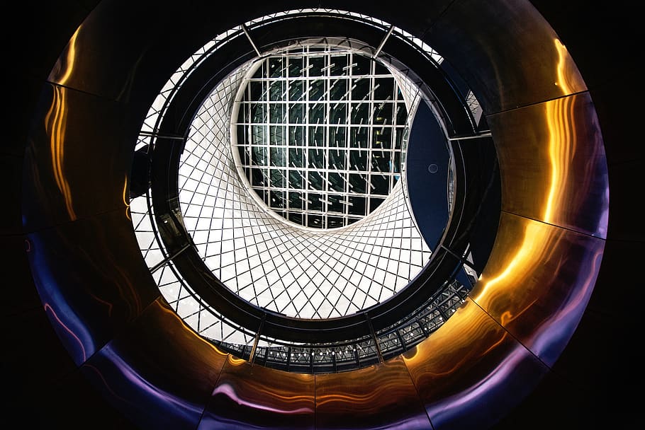 architecture, geometry, polygons, design, geometric shape, circle HD wallpaper