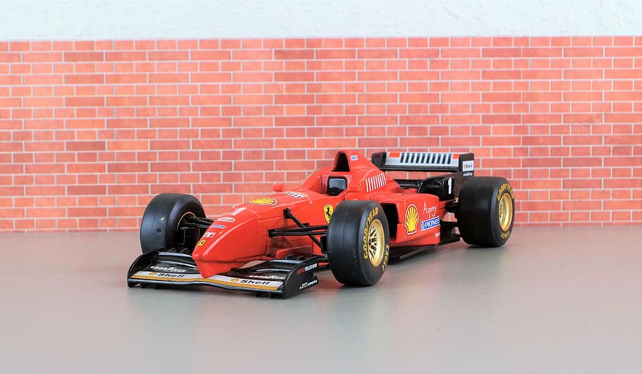 ferrari, f310, formula 1, michael schumacher, auto, toys, model car, HD wallpaper